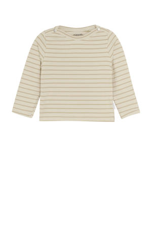 gestreepte longsleeve ecru