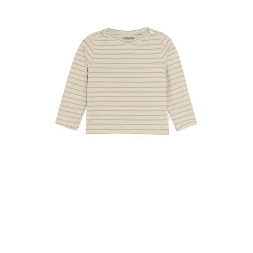 Noppies baby gestreepte longsleeve ecru afbeelding
