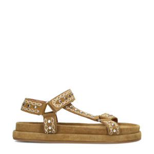 Mag  suède sandalen cognac