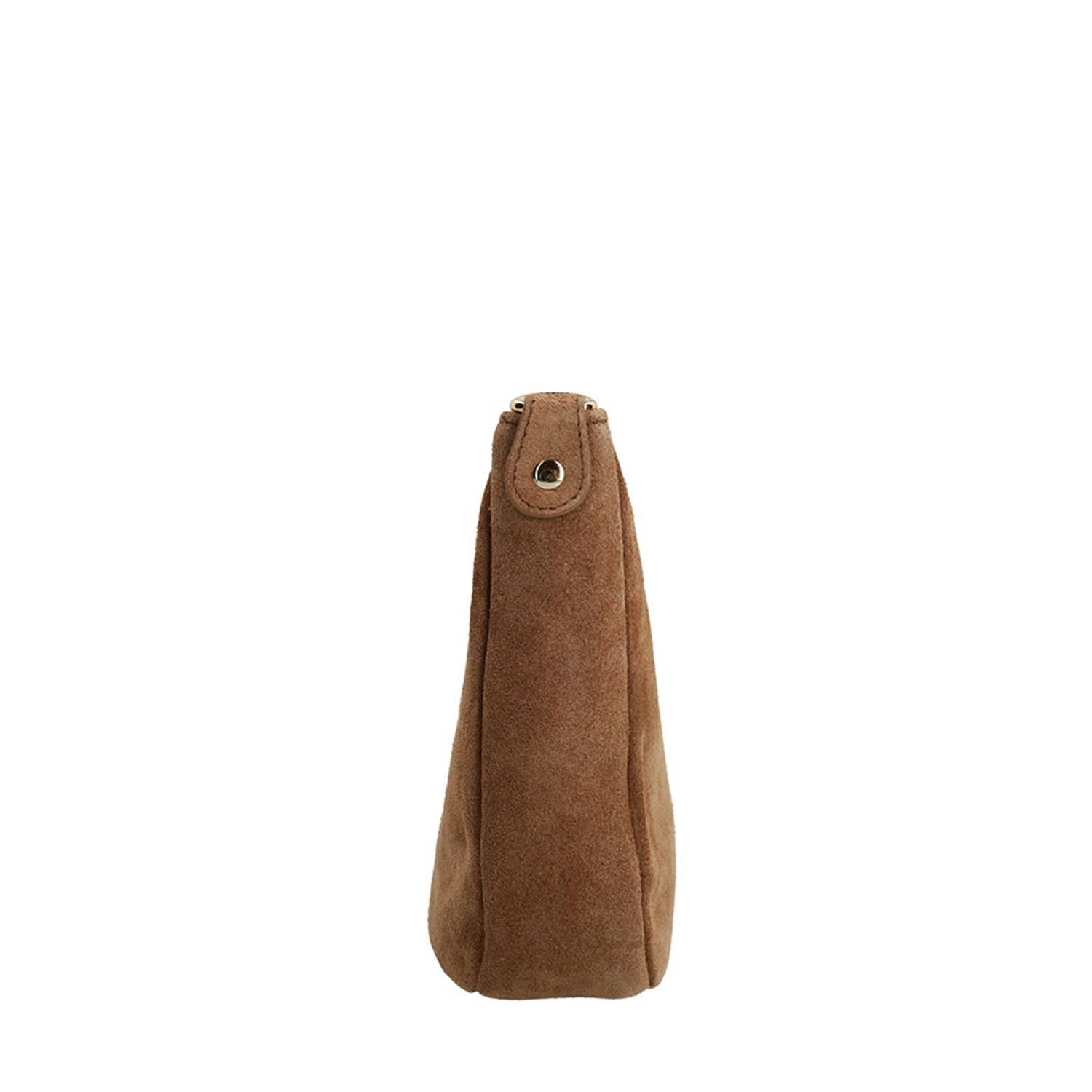 Manfield suede crossbody tas bruin