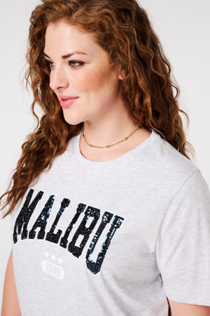 T-shirt lichtgrijs
