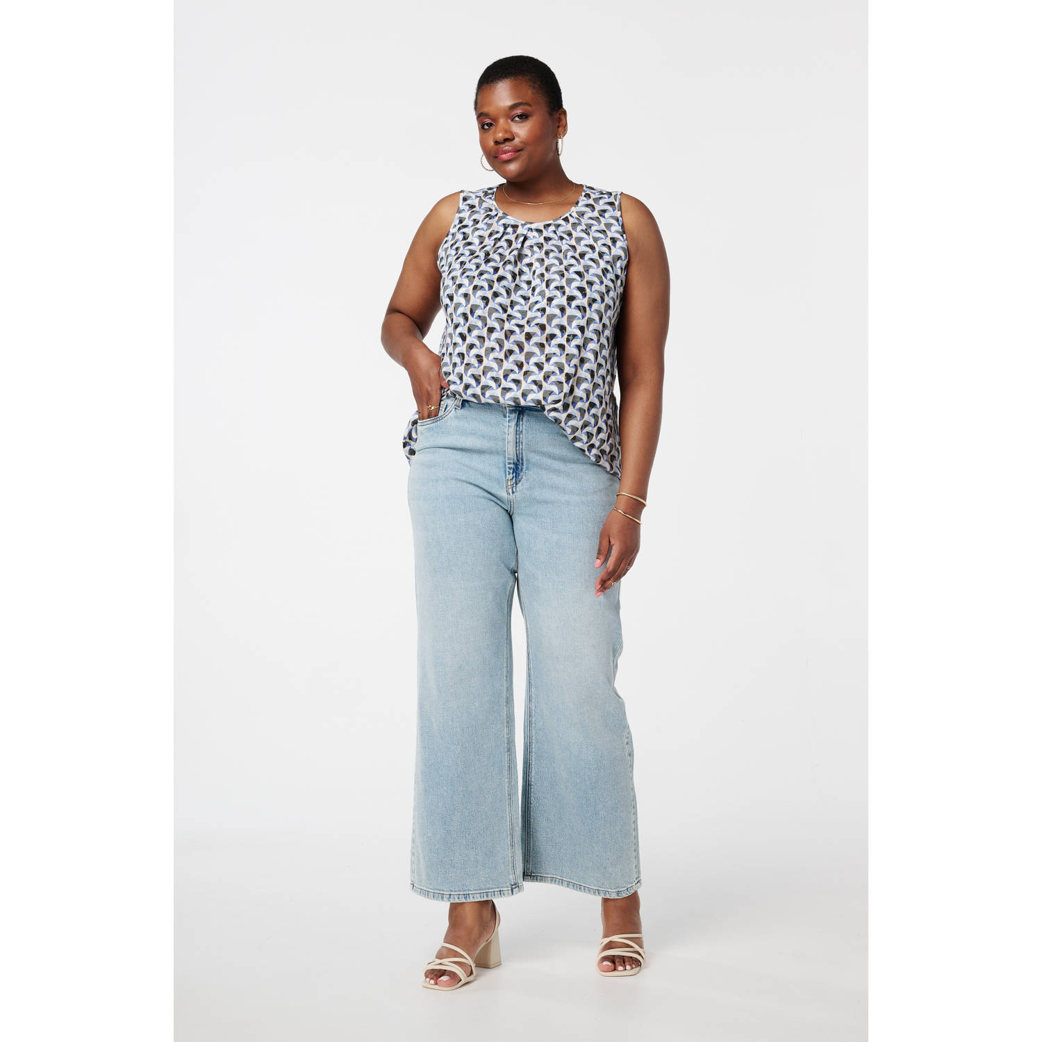 MS Mode top blauw