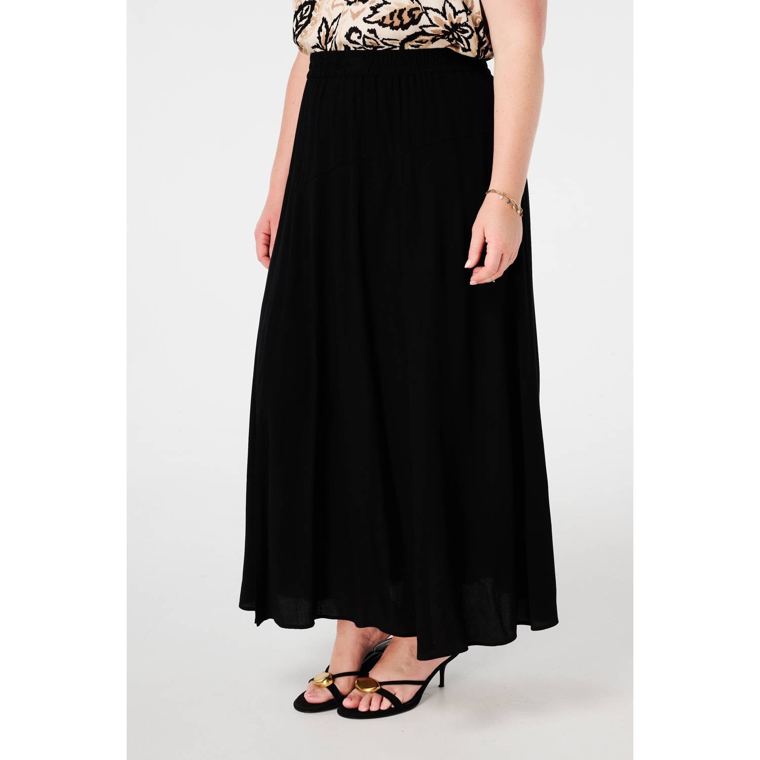 MS Mode maxi rok zwart