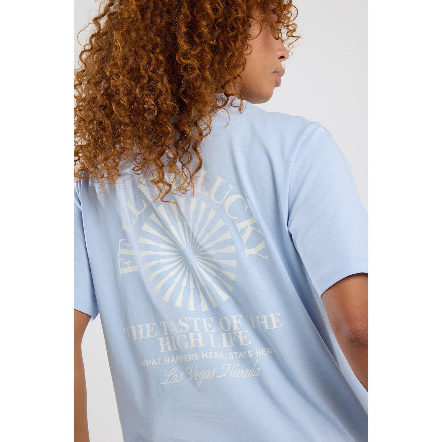 America Today T-shirt lichtblauw
