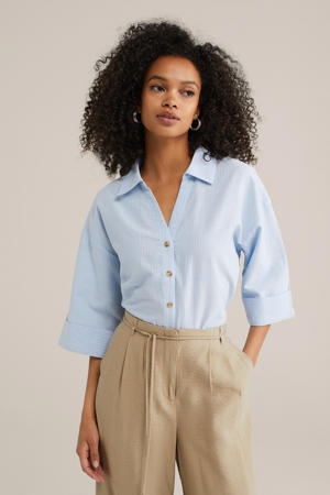 blouse lichtblauw