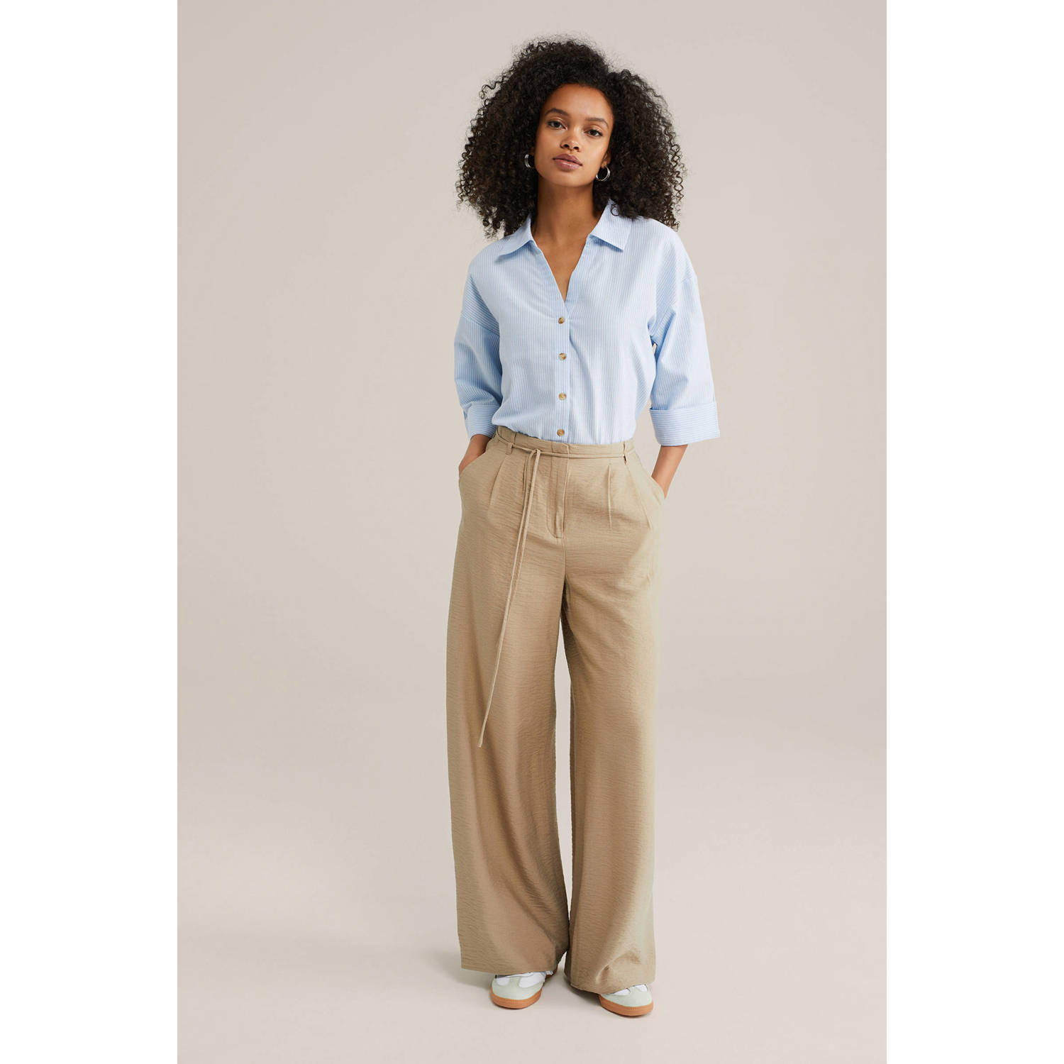 WE Fashion blouse lichtblauw
