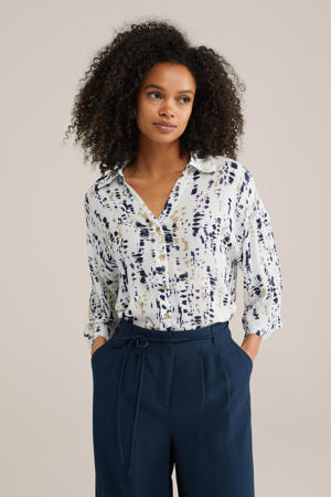 blouse donkerblauw