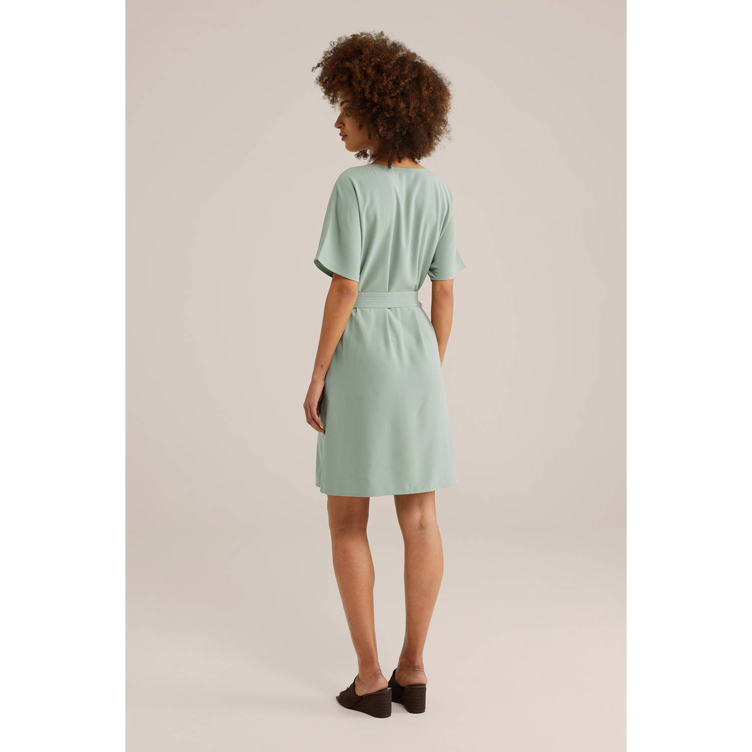 WE Fashion jurk lichtgroen