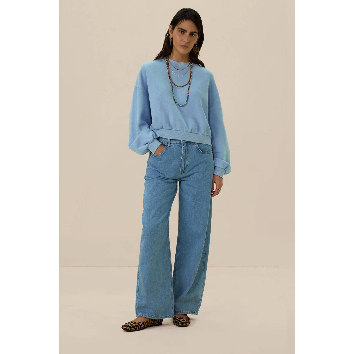 Sissy-Boy barrel jeans medium blue denim