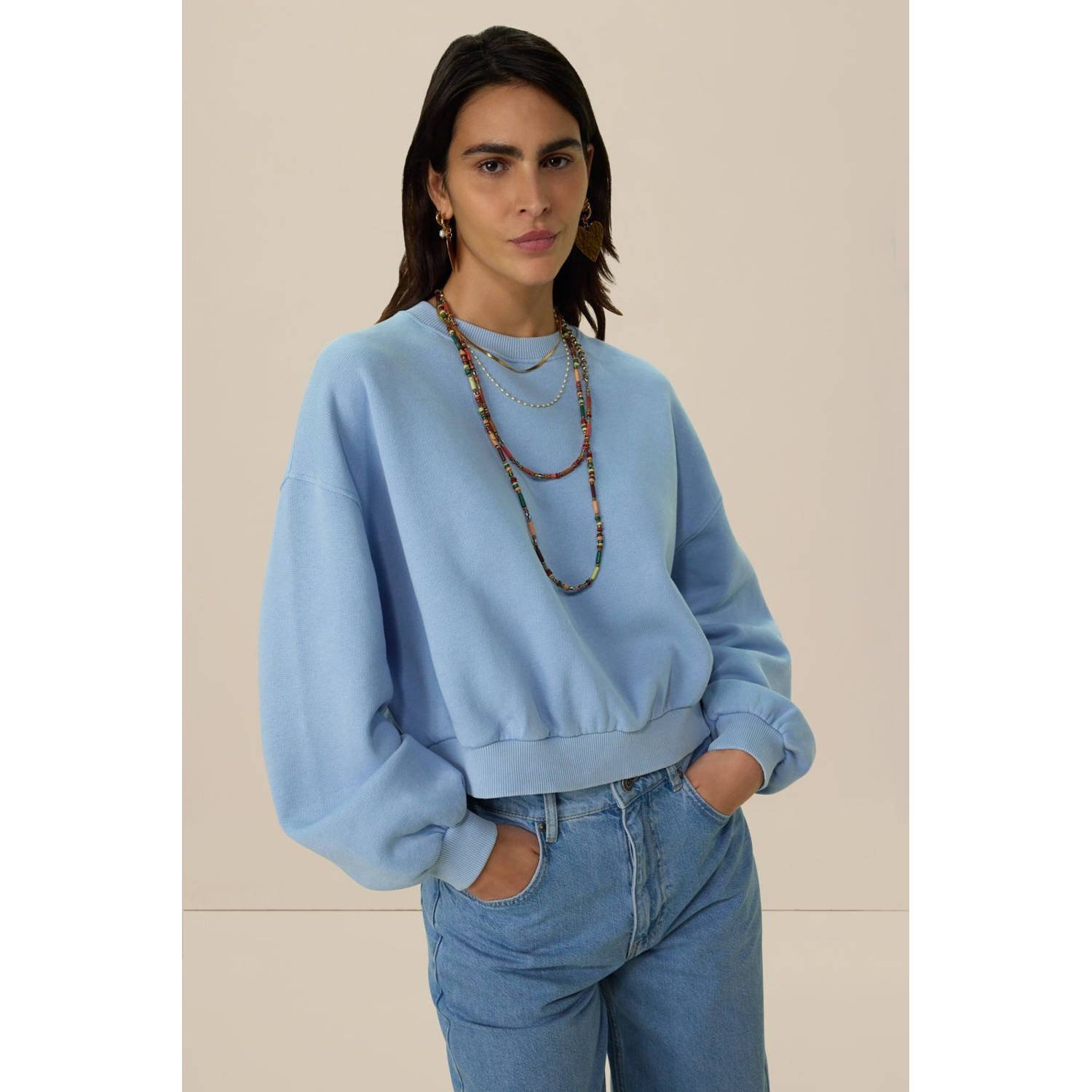 Sissy-Boy barrel jeans medium blue denim