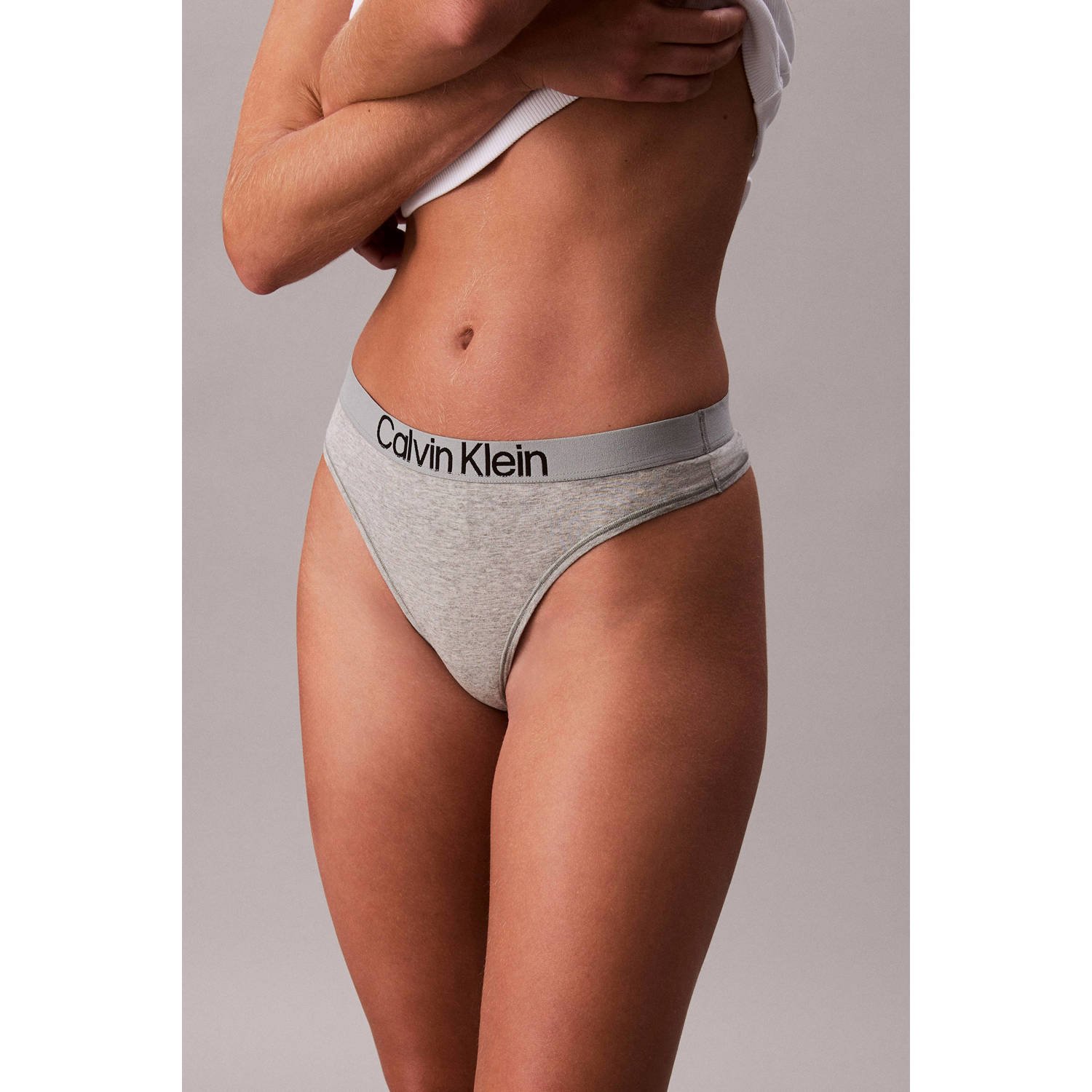 Calvin Klein string (set van 5) blauw grijs wit zwart