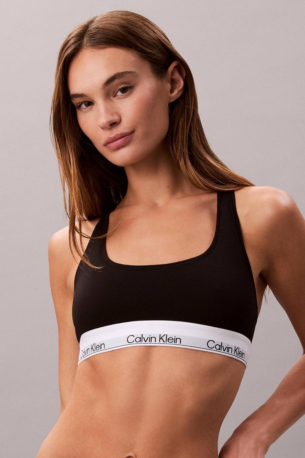 Calvin Klein niet-voorgevormde bh top zwart