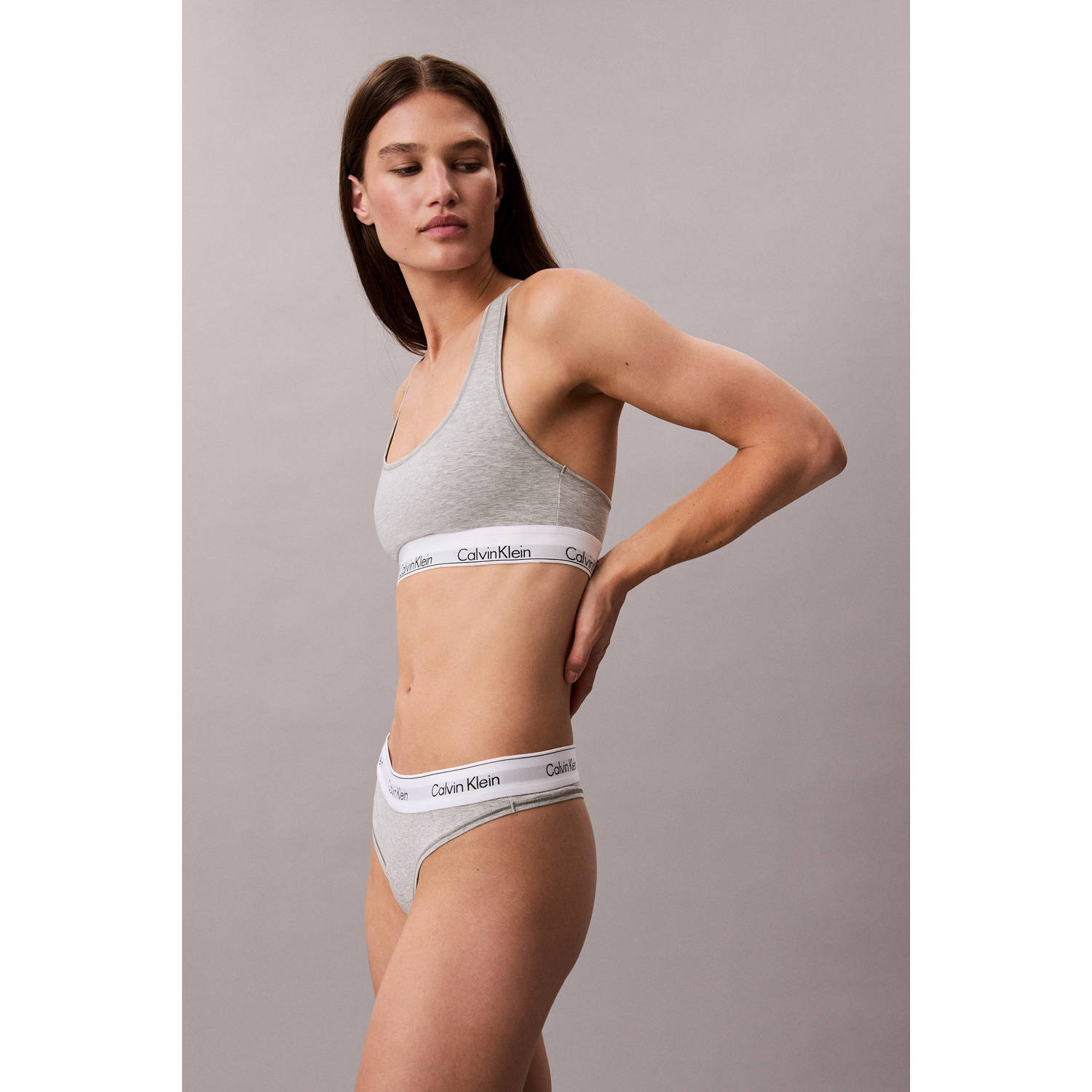 Calvin Klein string grijs
