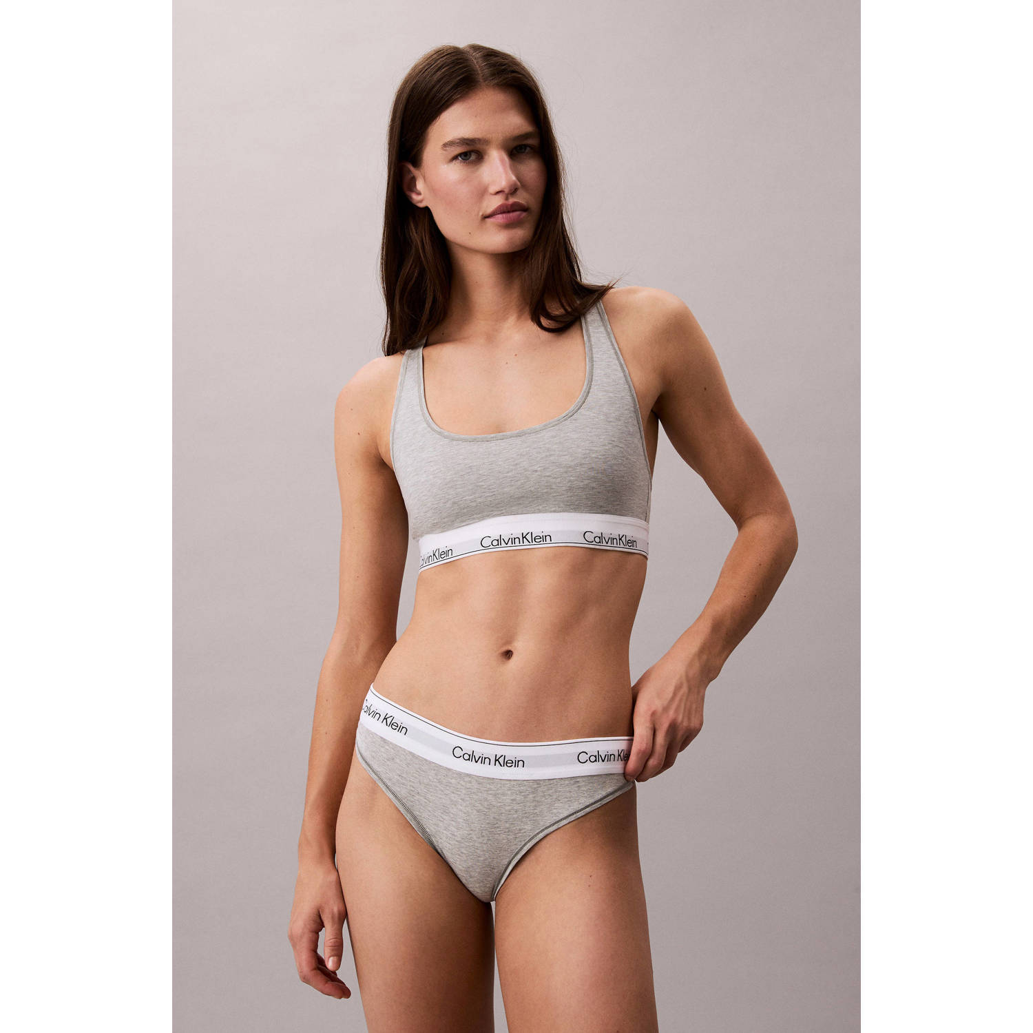 Calvin Klein string grijs