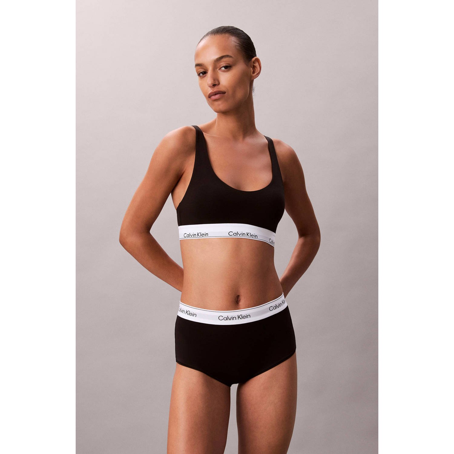 Calvin Klein Underwear Slips met logostitching model 'Boyleg'