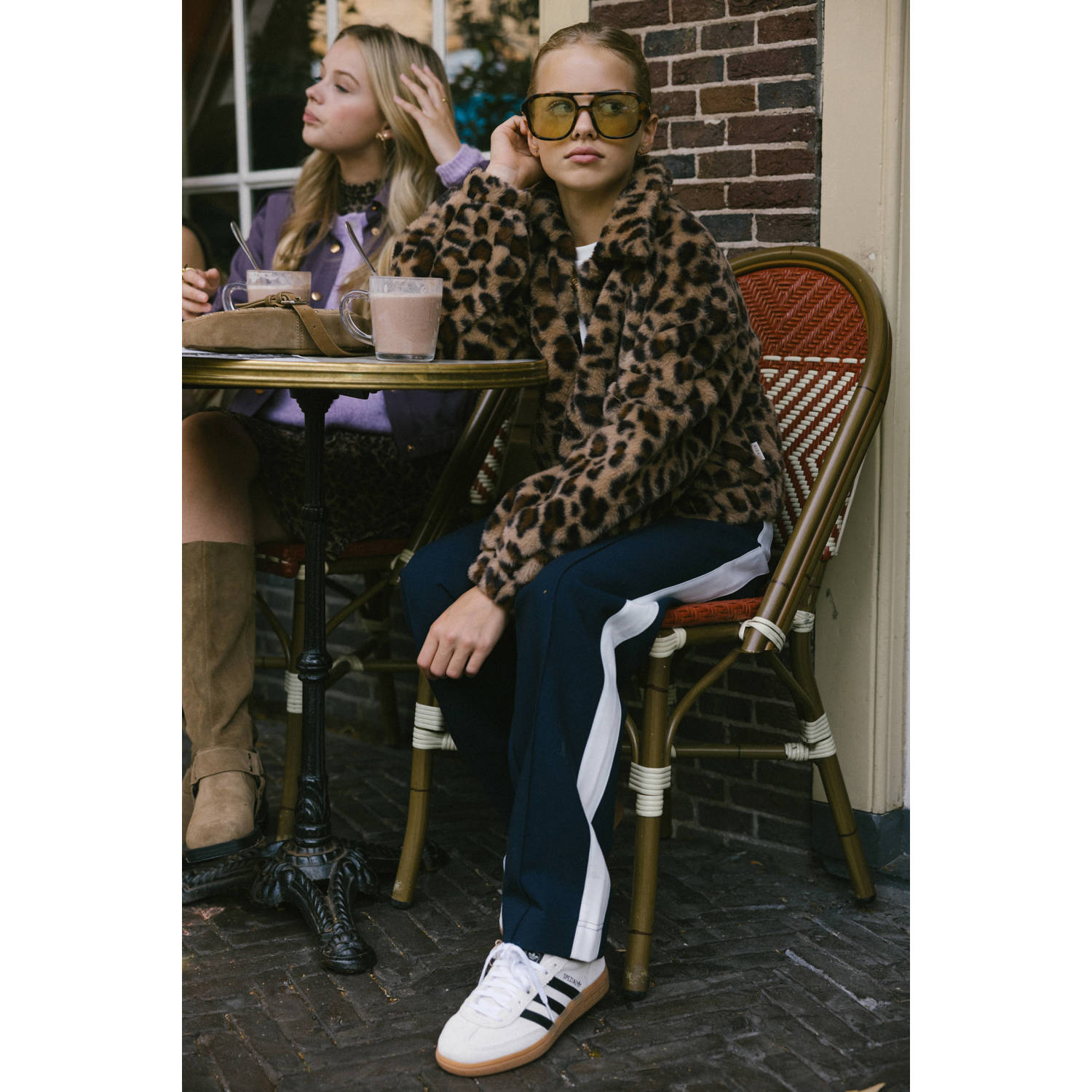 AI&KO loose casual broek blauw