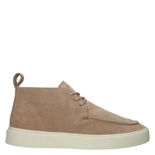 Blackstone Ruby Jerrik gevoerde suède veterboots beige afbeelding