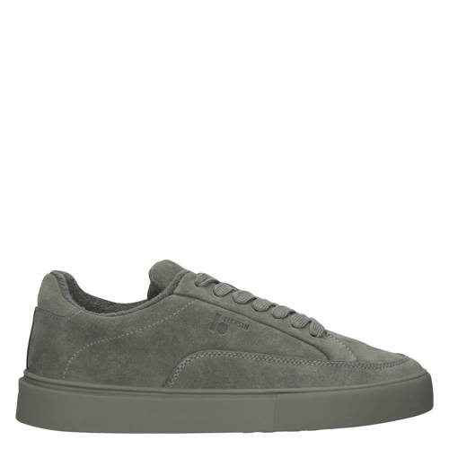 Blackstone Quartz Beverly suède sneakers grijs afbeelding