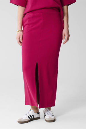 midi rok fuchsia