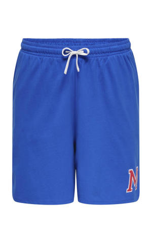 relaxed regular waist sweatshort blauw