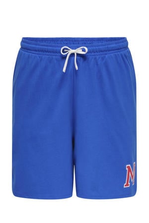 relaxed regular waist sweatshort blauw
