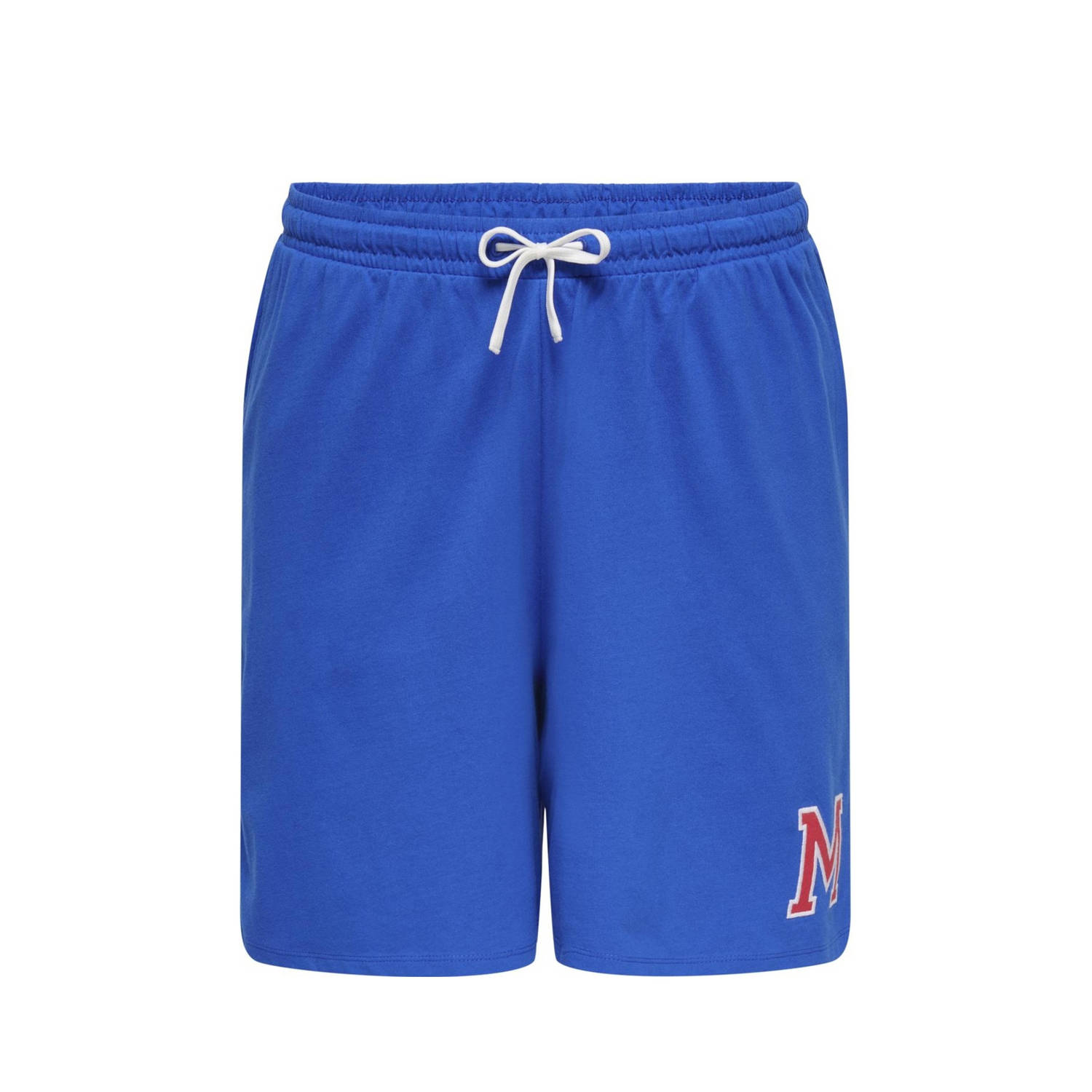 ONLY CARMAKOMA relaxed regular waist sweatshort blauw