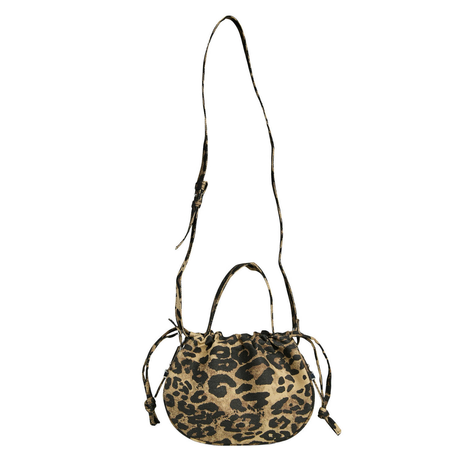 PIECES crossbody tas PCBALLOON met panterprint bruin