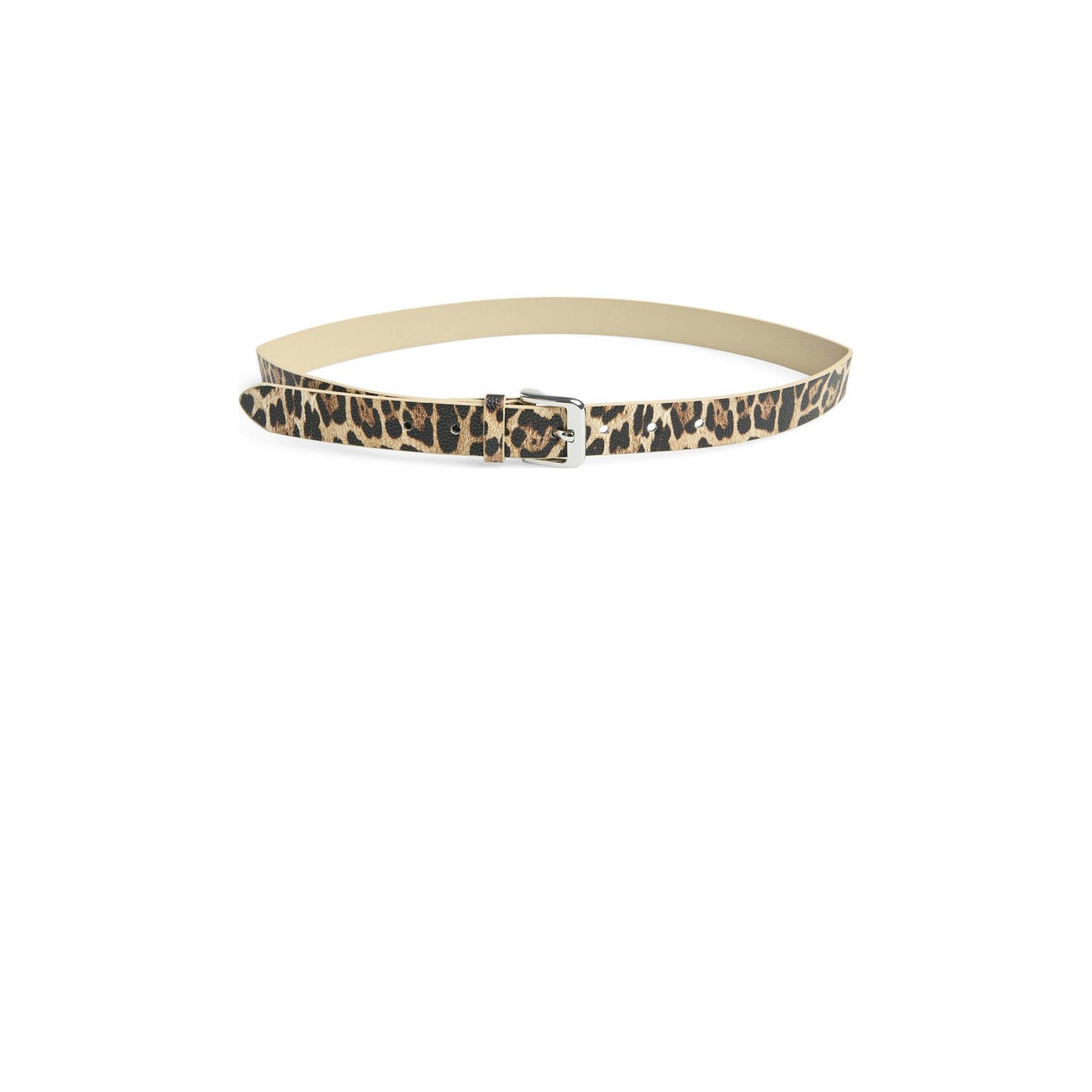 PIECES riem PCKOPAS met panterprint bruin
