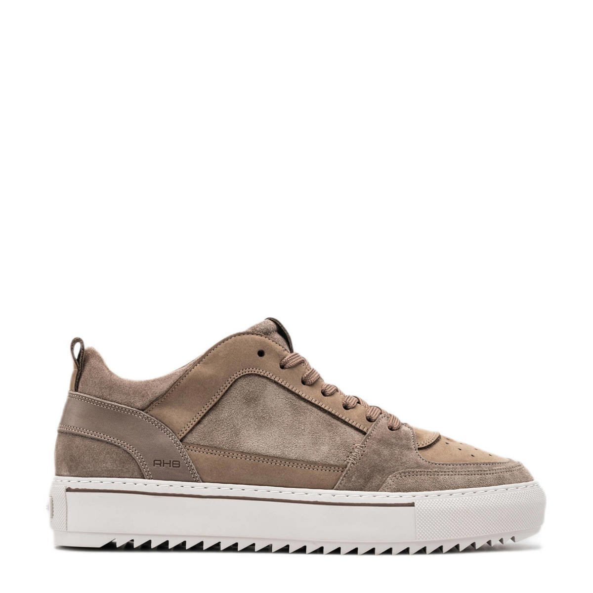 Rehab Creon Mix suède sneakers taupe wehkamp