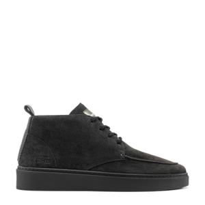 Owen  suède veterboots donkergrijs