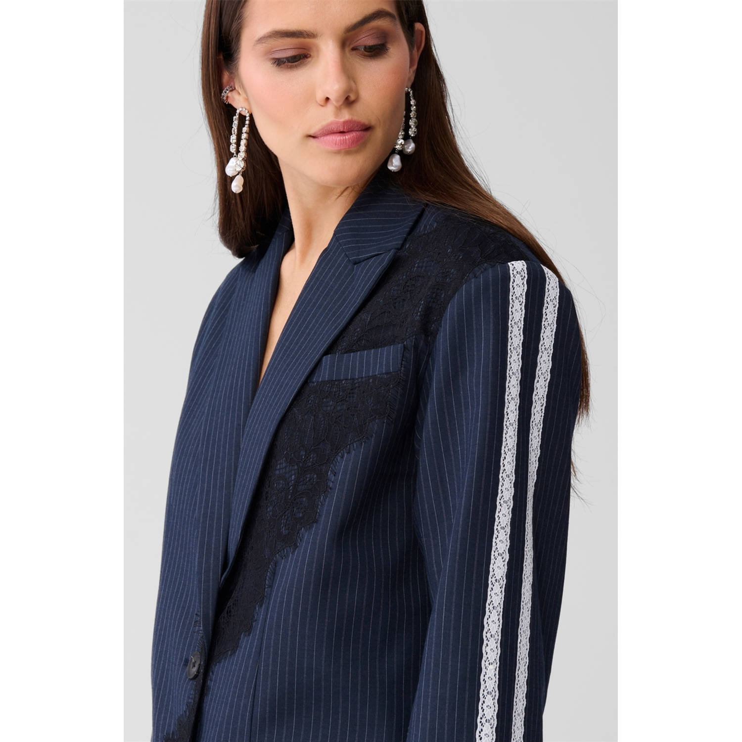Shoeby regular blazer blauw