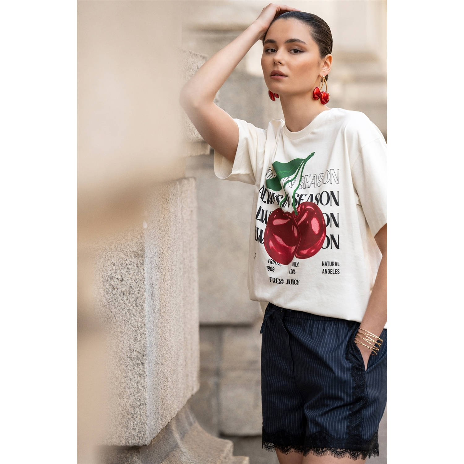Shoeby T-shirt ecru