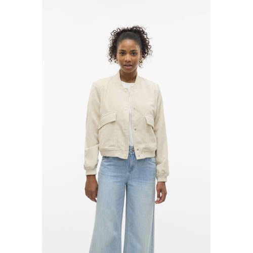 VERO MODA jasje rib gebreid crème afbeelding