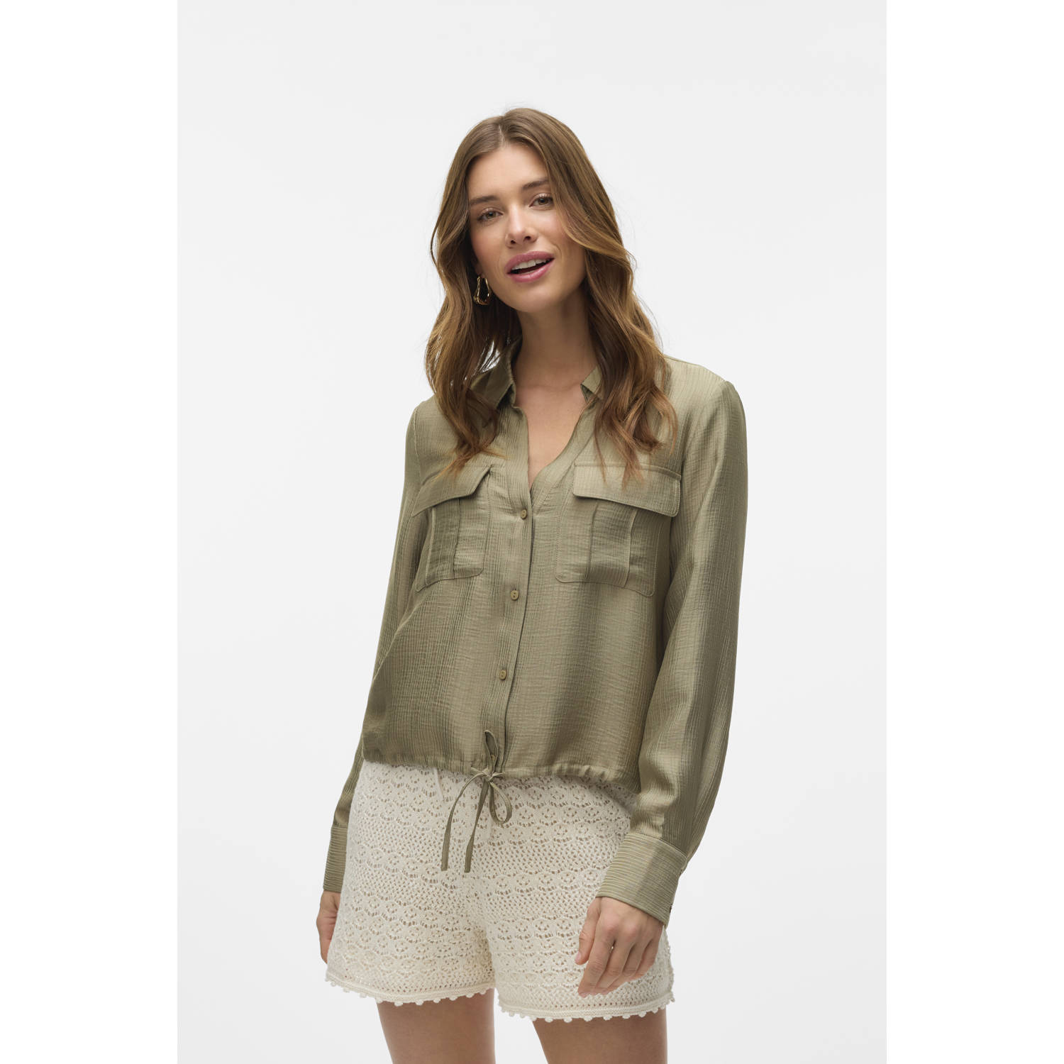 VERO MODA blouse olijfgroen