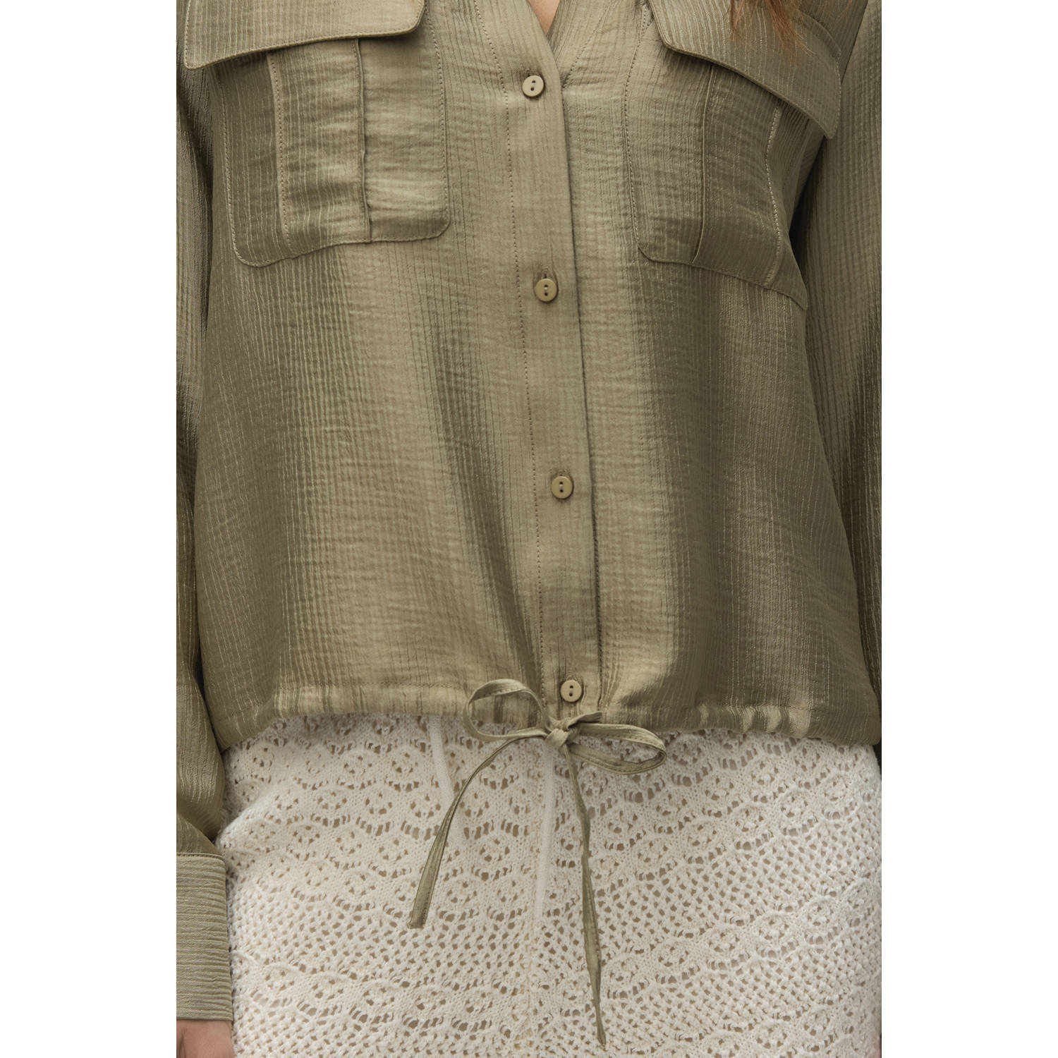VERO MODA blouse olijfgroen