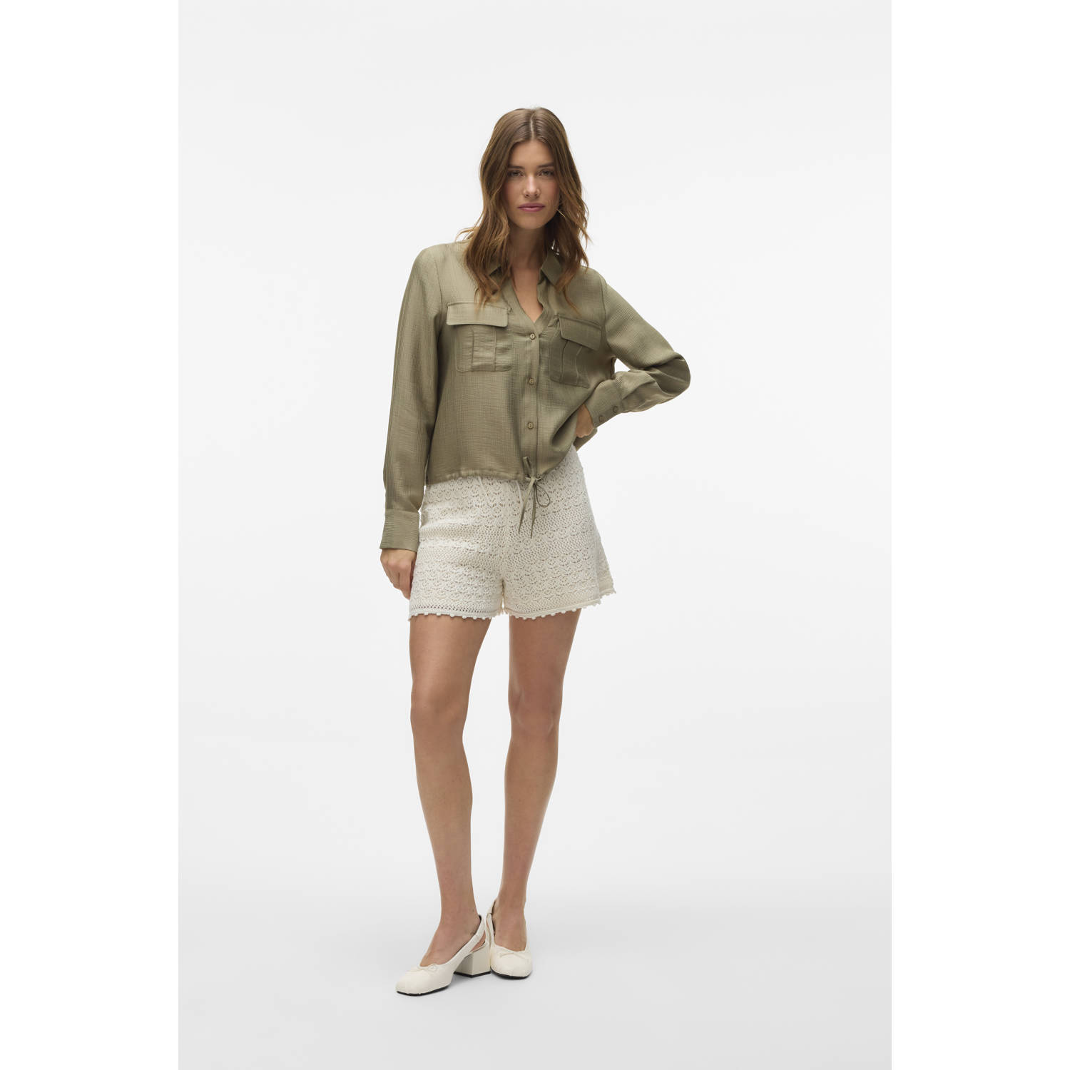 VERO MODA blouse olijfgroen