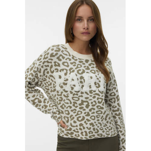 VERO MODA gebreide trui lichtbruin afbeelding