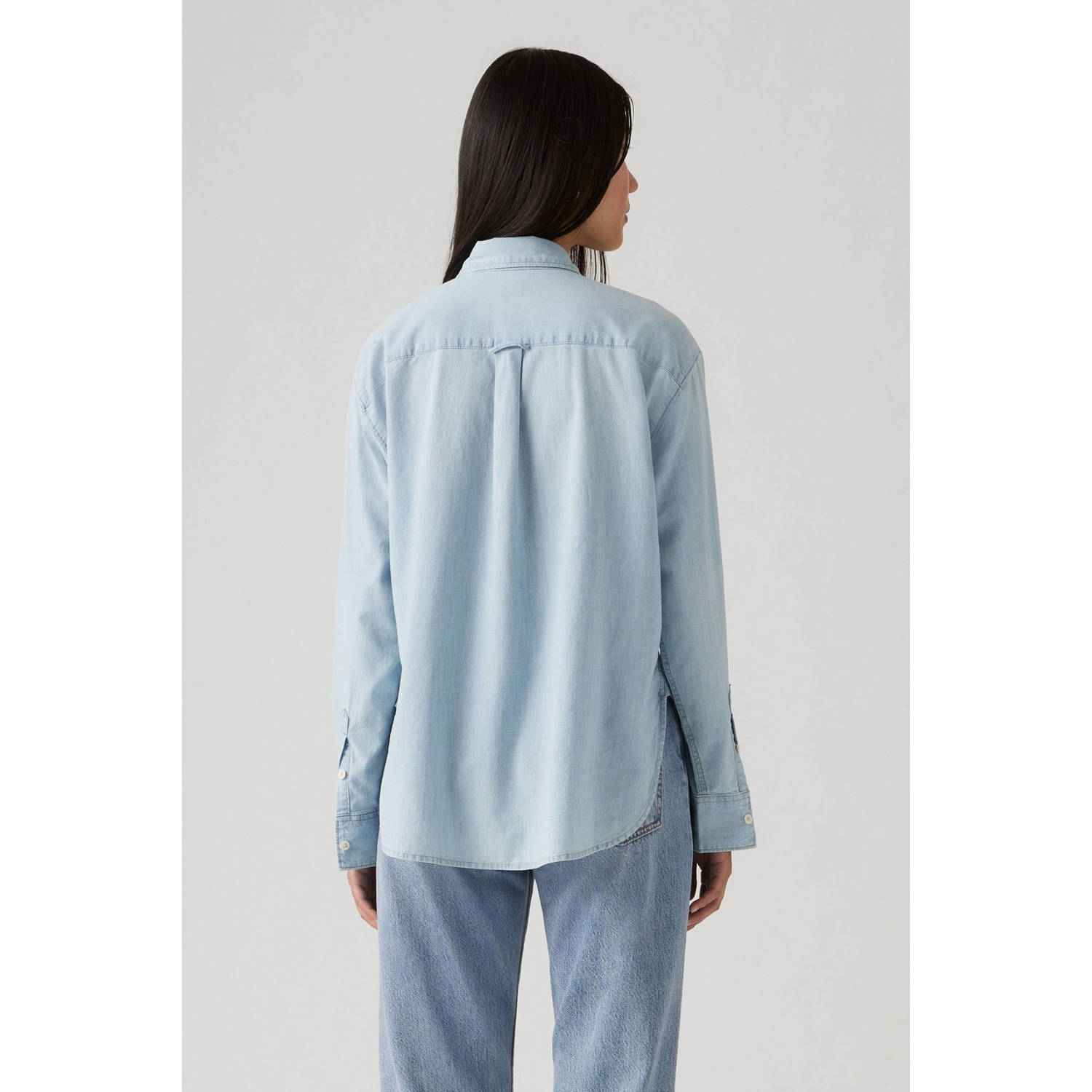 Levi's blouse light blue denim