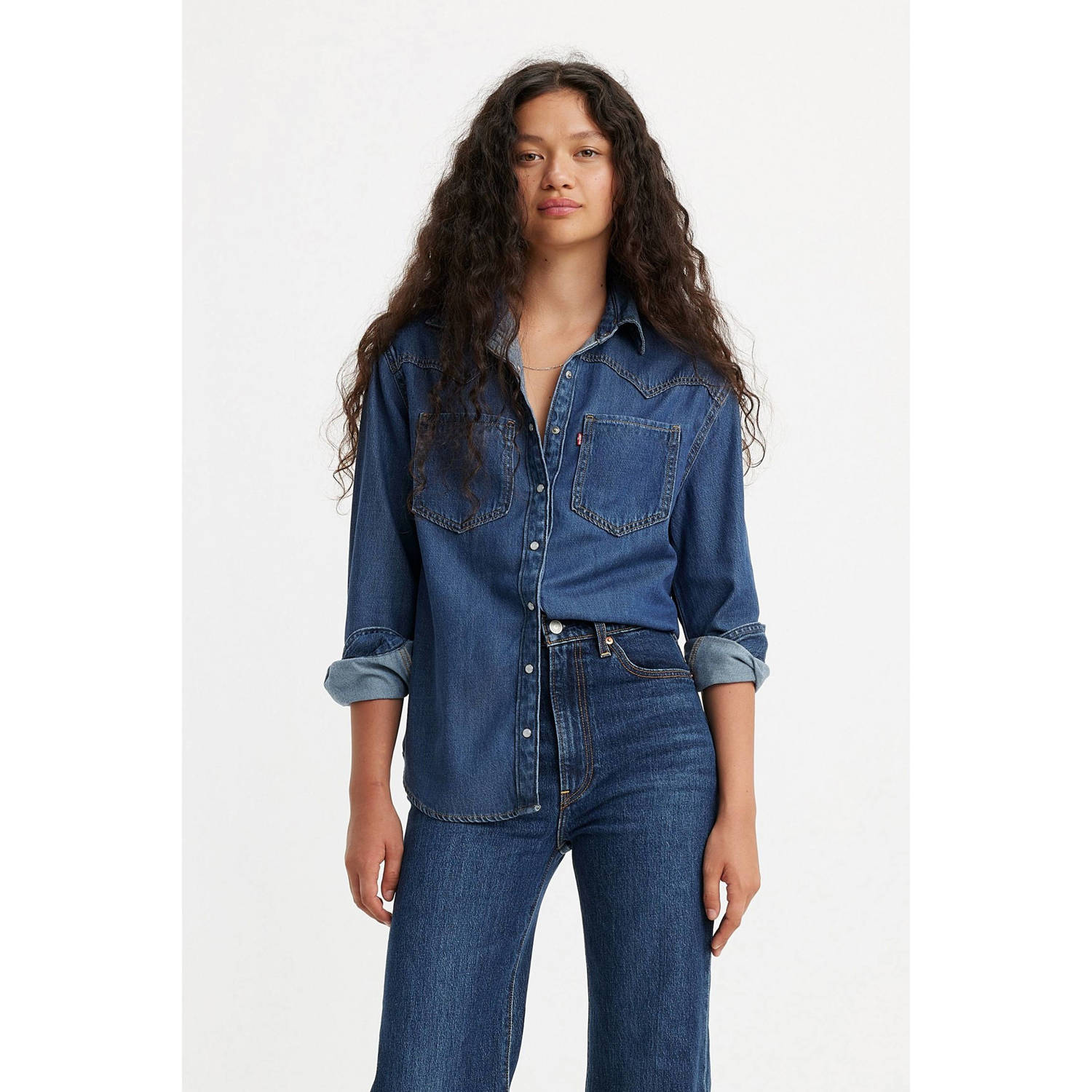 Levi's denim blouse