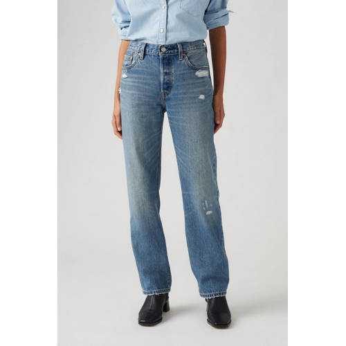 Levi's 501® '90s straight leg jeans medium blue denim afbeelding