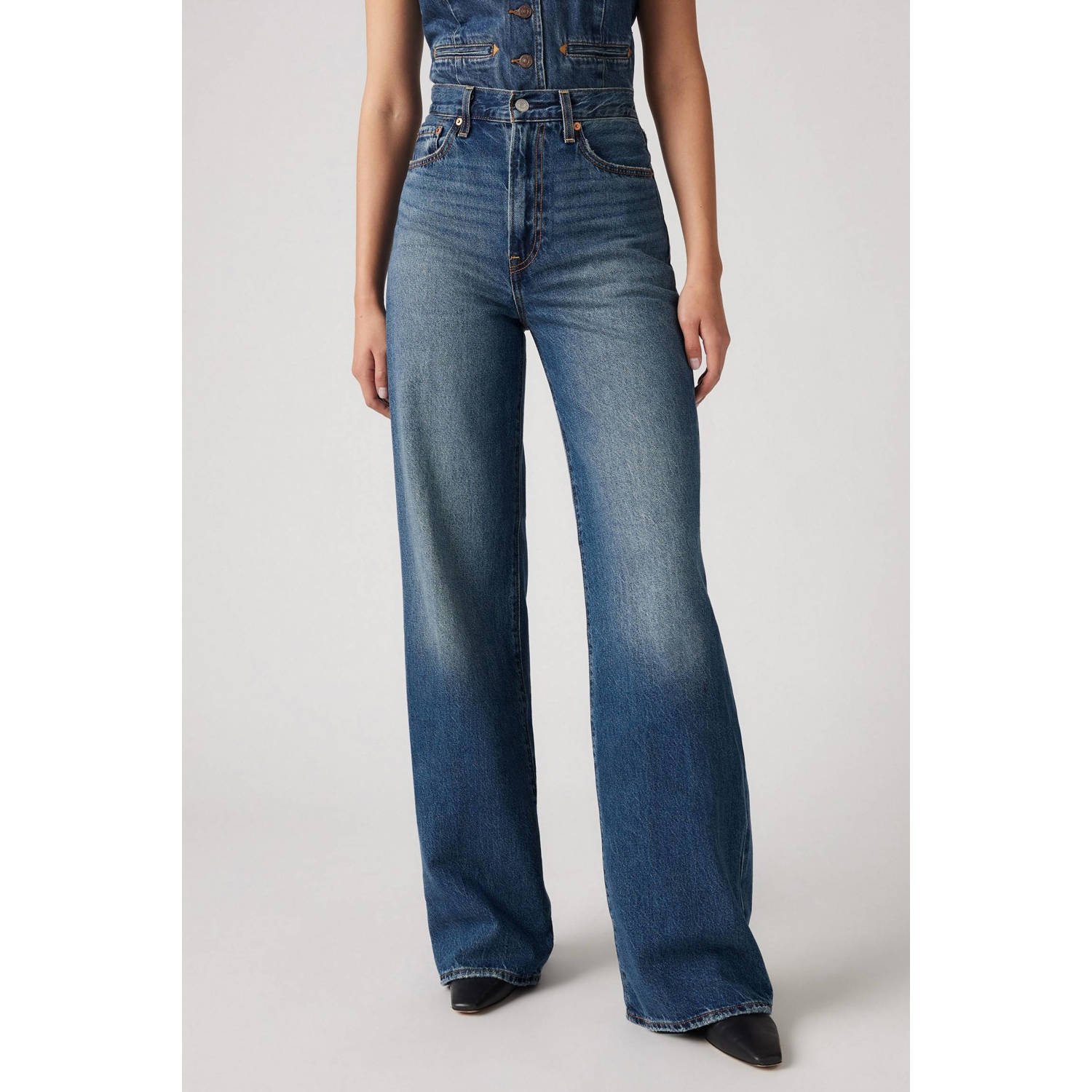 Levi's RIBCAGE WIDE LEG H223 ROSIE PO high waist wide leg jeans