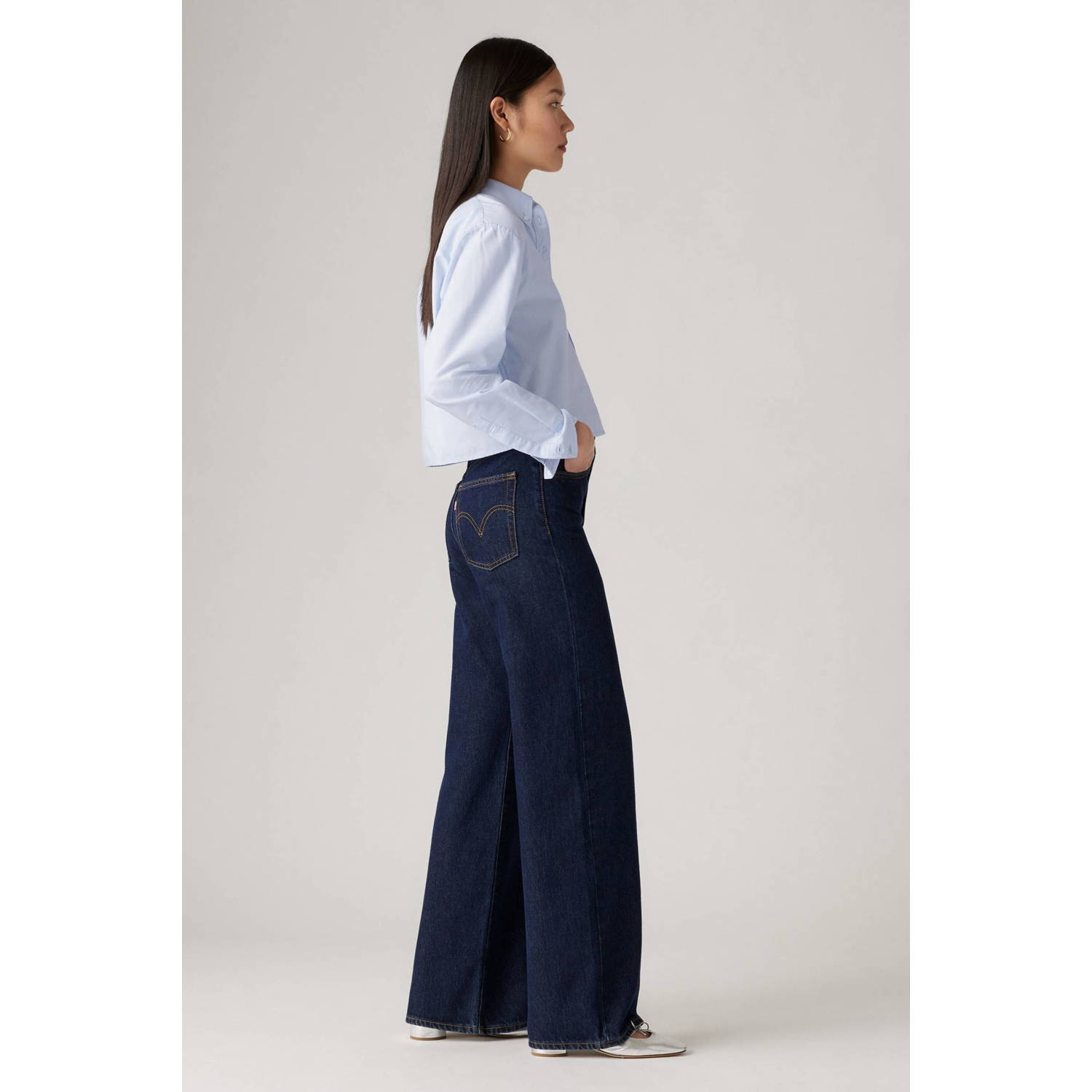 Levi's RIBCAGE WIDE LEG H223 ROSIE PO high waist wide leg jeans