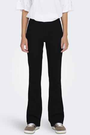 high waist flared jeans black denim
