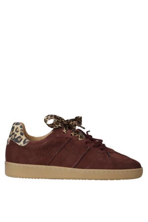 Poona suède sneakers bordeaux/panter