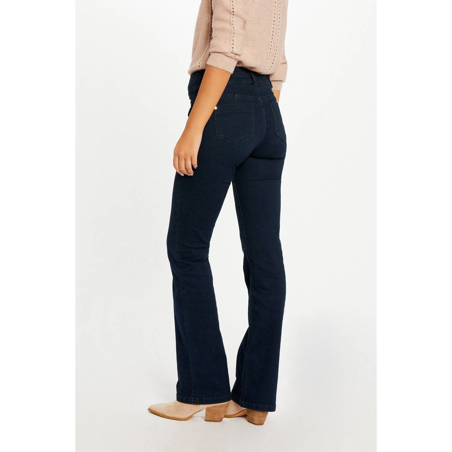 Morgan high waist bootcut jeans dark blue