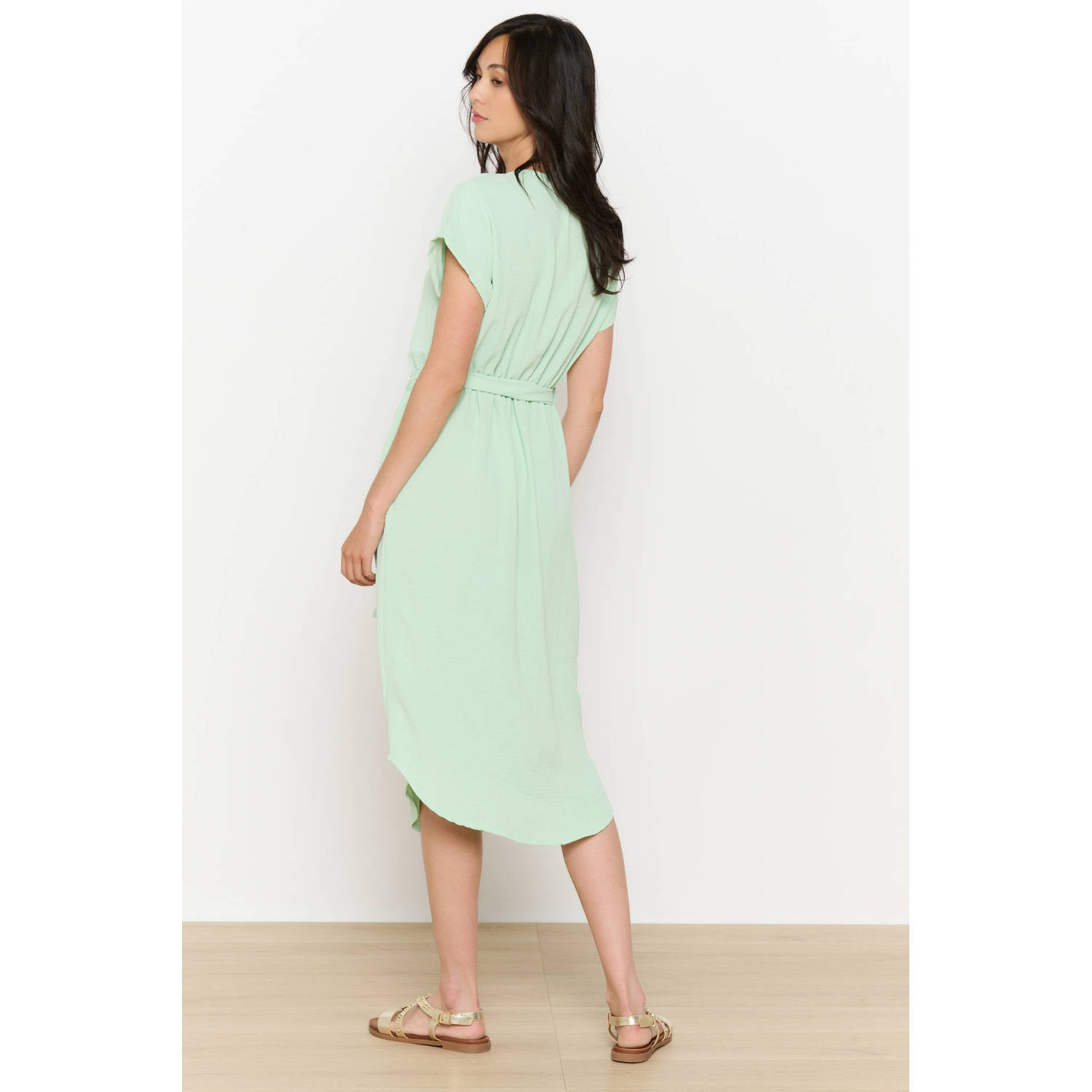 LOLALIZA blousejurk mintgroen