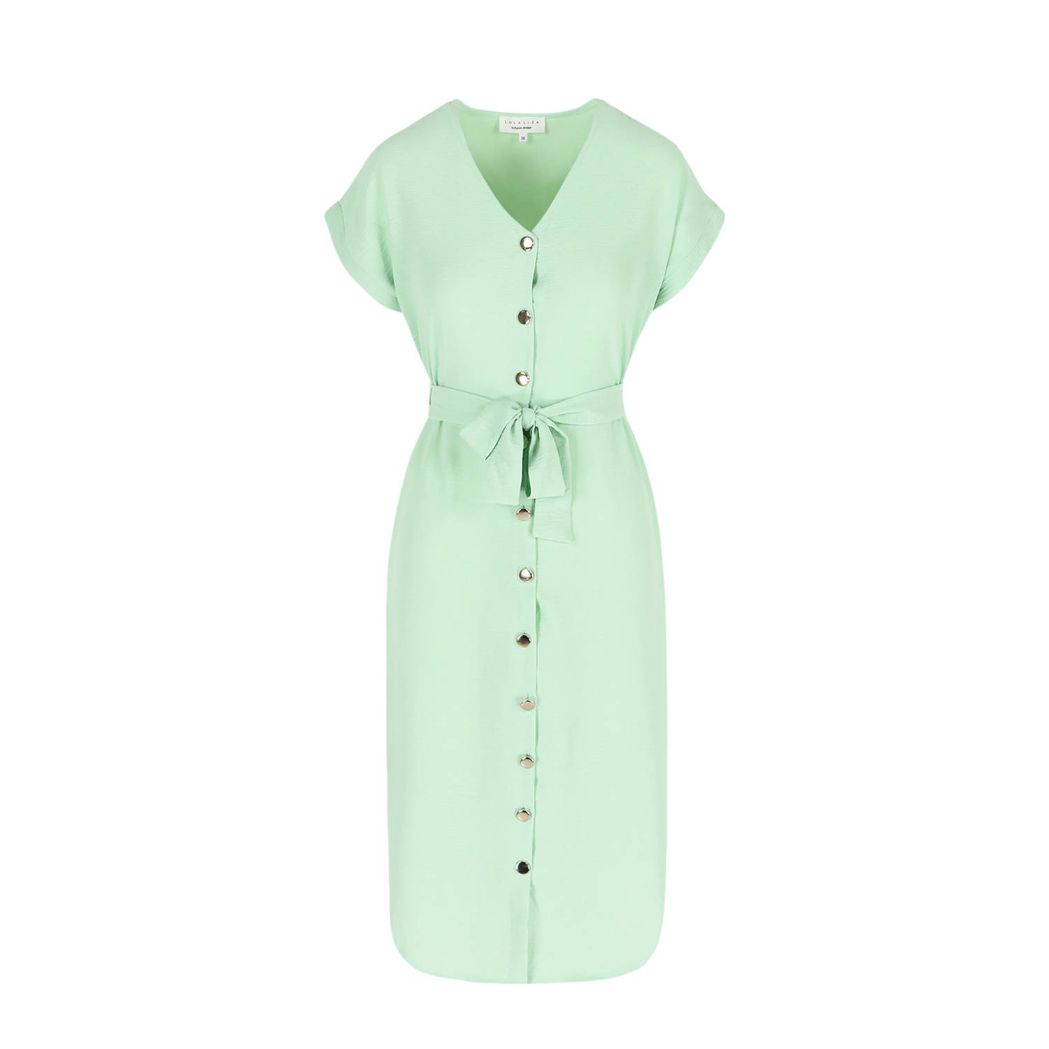 LOLALIZA blousejurk mintgroen