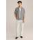 WE Fashion comfort gestreepte casual overhemd donkerblauw