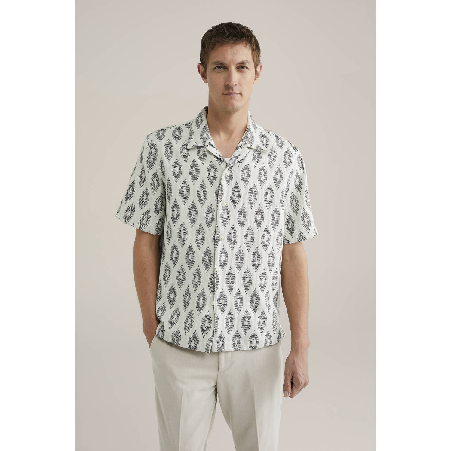 WE Fashion casual overhemd ecru