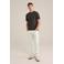 WE Fashion slim T-shirt donkergroen
